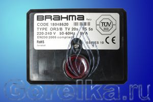   BRAHMA OR3/B. CODE 18048620 
 TV 20s
 TS 5s 
 220-240 V, 50-60Hz, 8VA
SERIES 10