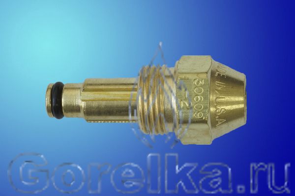 Форсунка на отработке DELAVAN SNA.20
Расход топлива: от 0.53 до 0,95 литра в час.
Давление воздуха: от 0.20 до 0,34 bar.
Форсунка для отработанного масла DELAVAN 30609-2 применяется в различных теплогенераторах, а так же в горелках Kroll и Giersch работающих на отработке как сопло для распыления и последующего сжигания отработанного масла.