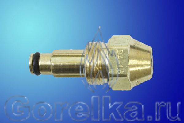 Форсунка на отработке DELAVAN DA-1.5 или HV 1.5
Расход топлива: от 2,73 до 6,82 литра в час.
Давление воздуха: от 0.20 до 0,34 bar.
Форсунка для отработанного масла DELAVAN 38745-1 применяется в различных теплогенераторах, а так же в горелках Kroll и Giersch работающих на отработке как сопло для распыления и последующего сжигания отработанного масла.