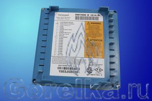 Контроллер горения HONEYWELL RM7890 B 1014 предназначен для управления однотопливными и комбинированными горелками в модульном режиме. Имеет модульную конструкцию с возможностью установки карт расширения и усилителей пламени R7847, R7848, R7849, R7851, R7852, R7861 и R7886. Предохранительное время 0.8 или 3 сек.