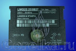 Автомат горения LMG22.233B27. Время предварительной
продувки t1=20c
Предохранительное время t2=3с
Время перед поджигом t3=2с
<P><FONT color=#ff0000>Внимание: автомат горения снят с производства, заменой является LME22.233C2</FONT></P>