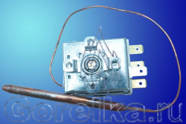 Термостат для котла регулировочный IMIT TR2-9304 540947.
Диапазон регулирования 40 - 230° С
Угол поворота 214° С
Капилляр диаметр 1,25 X 180 мм
Баллон диаметр 6 X 82 мм
Материал медь
3-контактный + 1 контакт заземление
Ширина корпуса 38 мм
4 отверстия для фиксации M4