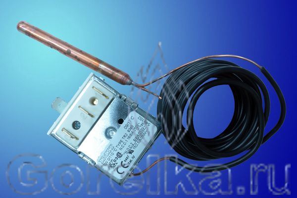 Термостат для котла регулировочный IMIT TW TR2 9345 549102.
РЕГУЛИРОВКА ШЛИЦЕВОЙ ОТВЁРТКОЙ!
Диапазон регулирования 0 - 110° С
Угол поворота 270° С
Капилляр диаметр 1,25 X 3000 мм
Баллон диаметр 6,5 X 69 мм
Материал медь
3-контактный + 1 контакт заземление
Ширина корпуса 38 мм
4 отверстия для фиксации M4