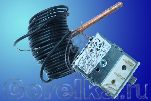 Термостат для котла регулировочный IMIT TR2 9345 541258/A.
Диапазон регулирования 16 - 106° С
Угол поворота 270° С
Капилляр диаметр 1,25 X 3000 мм
Баллон диаметр 6,5 X 75 мм
Материал медь
3-контактный + 1 контакт заземление
Ширина корпуса 38 мм
4 отверстия для фиксации M4