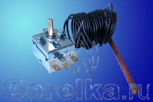 Термостат для котла регулировочный IMIT TR2 9345 549158.
Диапазон регулирования 57.5 - 110° С
Угол поворота 270° С
Капилляр диаметр 1,25 X 3000 мм
Баллон диаметр 6,5 X 75 мм
Материал медь
3-контактный + 1 контакт заземление
Ширина корпуса 38 мм
4 отверстия для фиксации M4