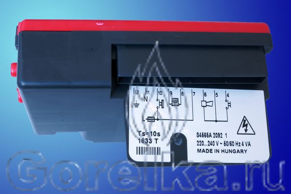   Honeywell S4565A 2092   .   . s= 10s.  : 220-240V 50/60 Hz. 4 VA