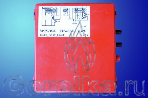   Honeywell S4965V3166   . s= 5 s.  : 230V 50 Hz. 2.5VA